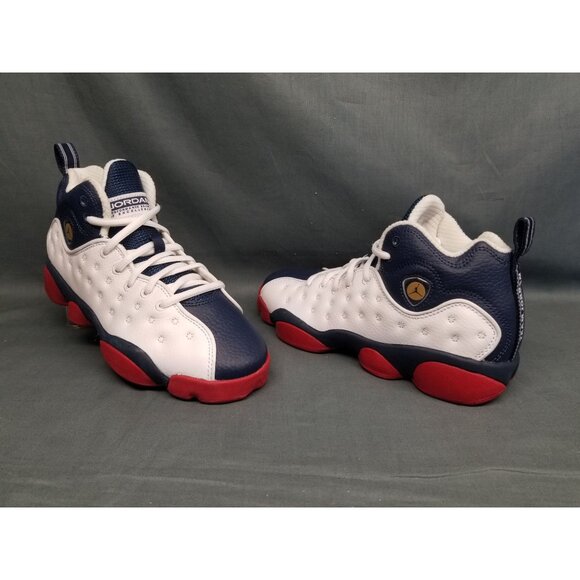 Nike Boys Jordan Jumpman Team II (GS) 2016 OG White Blue Size 5 DISPLAY MODEL! - Picture 1 of 12